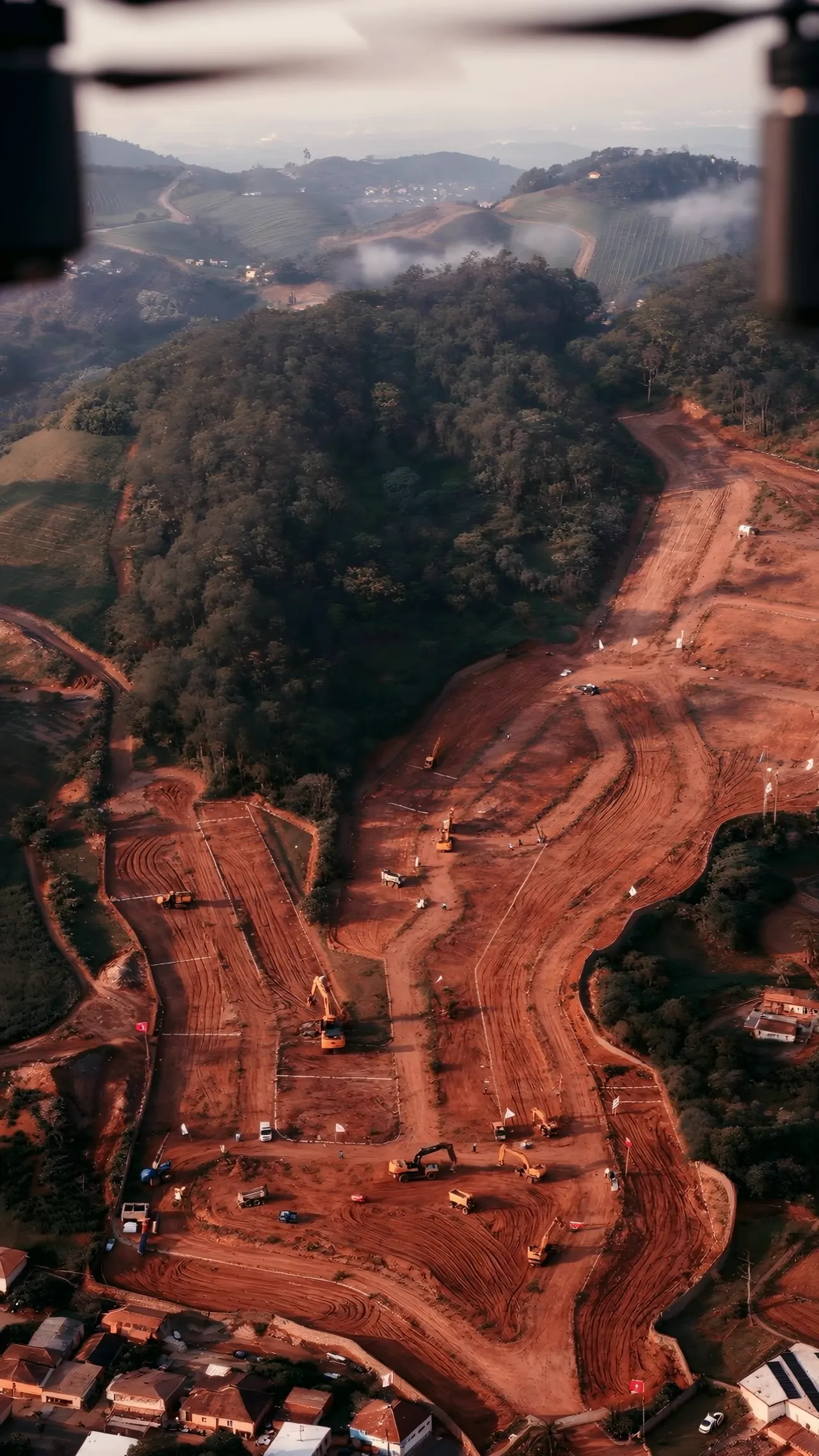 Terraplanagem aérea